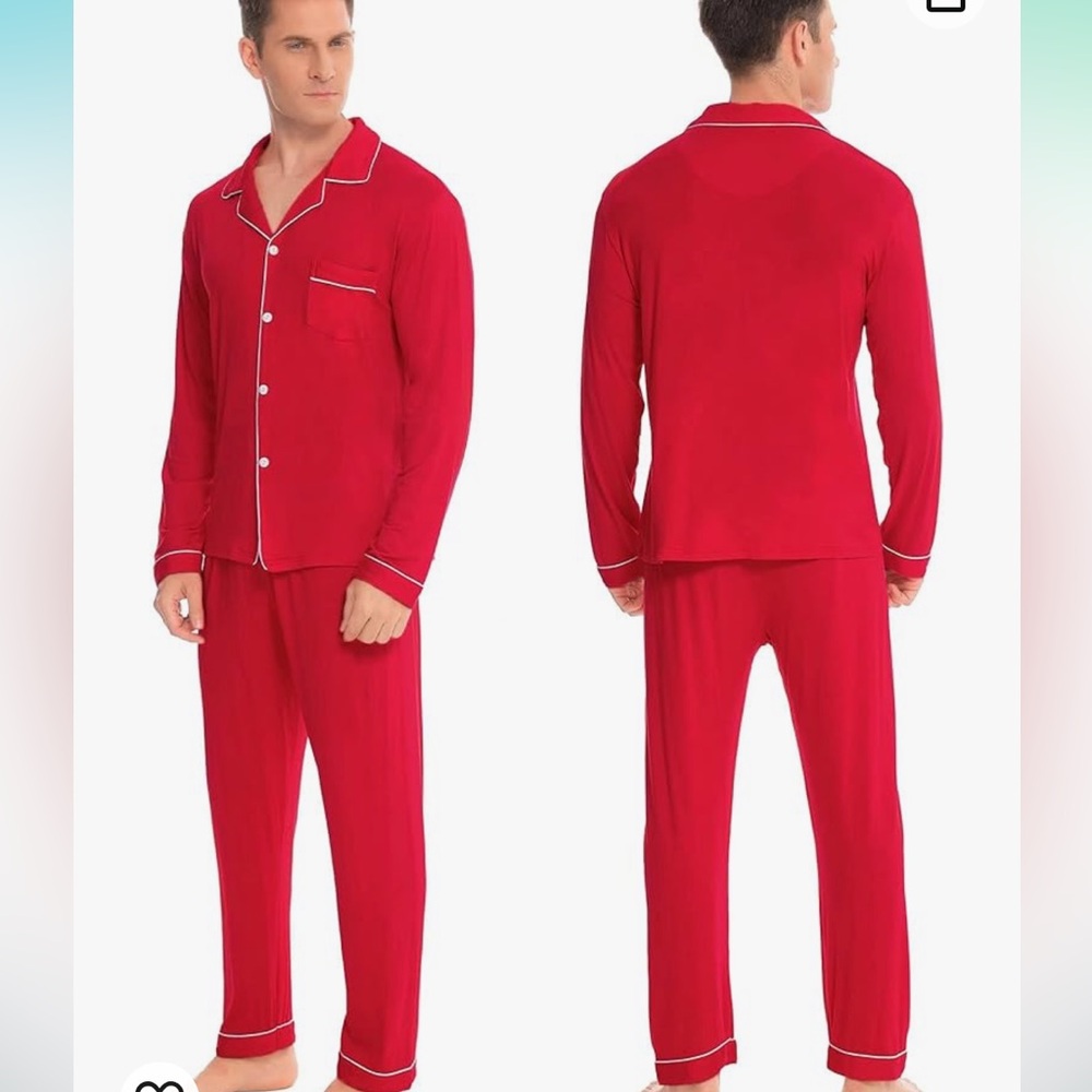 Men’s Red Christmas PJs
